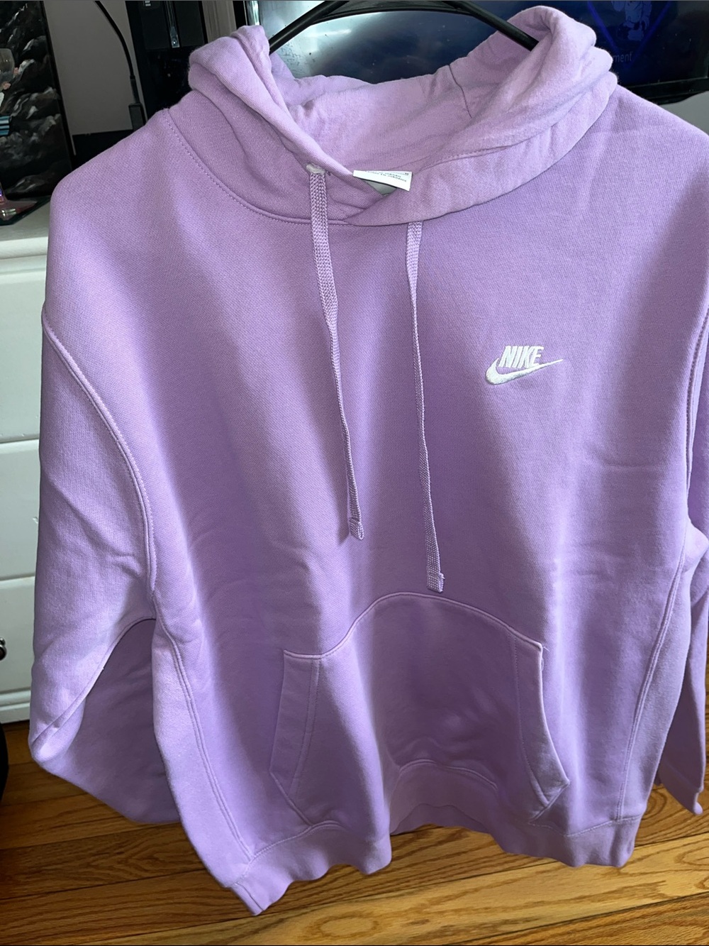 Nike Lavender/Pastel Purple Hoodie with White Swoosh